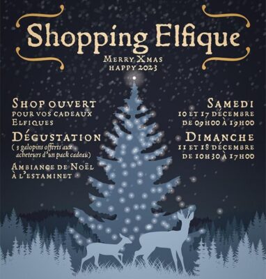 Boutique Elfique ouverte pour vos achats de Noël