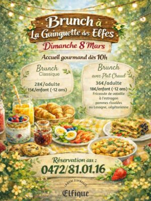 Brunch à La Guinguette des Elfes